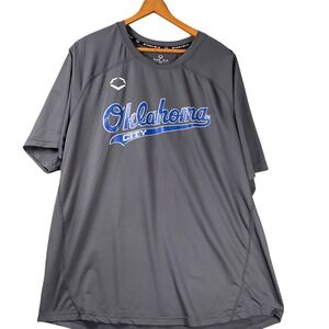 Evoshield Shirt Mens XL Grey Oklahoma City Performance Short Sleeve Tee